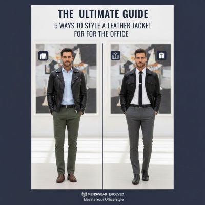 5 Möglichkeiten, eine Lederjacke für einen professionellen Büro-Look zu stylen