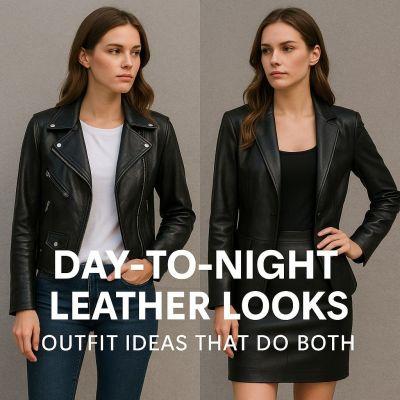 Leder-Looks für Tag und Nacht: Outfit-Ideen, die beides vereinen