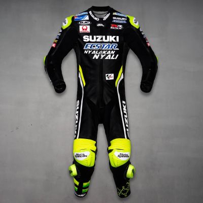 Andrea Iannone Suzuki MotoGP 2018 Lederkombi Schwarz