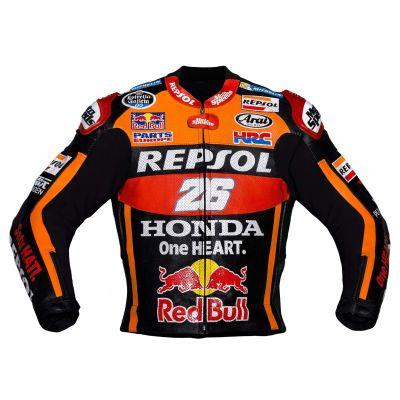Dani Pedrosa 26 Honda Repsol Schwarze Jacke 2017