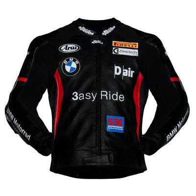 Leon Haslam BMW Motorradjacke Schwarz