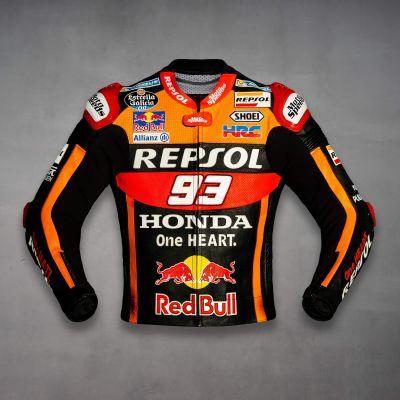 Marc Marquez 93 Honda Repsol Schwarze Jacke 2017