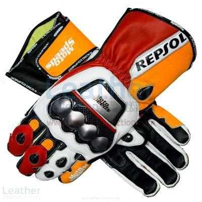Repsol Motorradhandschuhe aus Leder