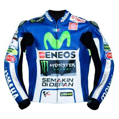 Valentino Rossi Movistar Yamaha 2015 MotoGP Lederjacke