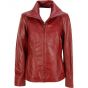 Rote Lederjacke Mode