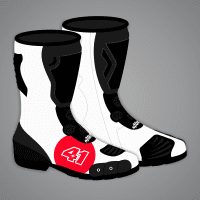 Alle weißen Motorradstiefel