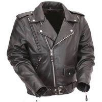Schwarze Motorradjacke