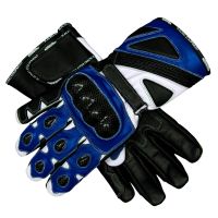 Motorradhandschuhe Blau