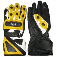 Gelbe Motorrad-Handschuhe