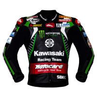 motorradjacke kawasaki grün