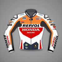 Leder Repsol Jacke
