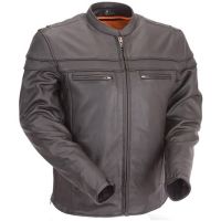 Premium Leder Motorradjacke