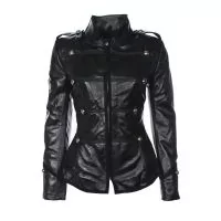 Leder-Gothic-Jacke