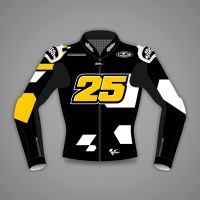 Schwarze Lederreitjacke